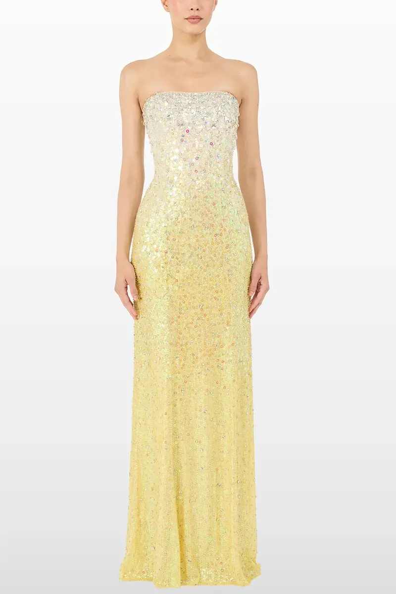 Jenny Packham Marle Saint Embellished Strapless Maxi Dress | Thumbnail 2 Jenny Packham Marle Saint Embellished Strapless Maxi Dress | Thumbnail 2