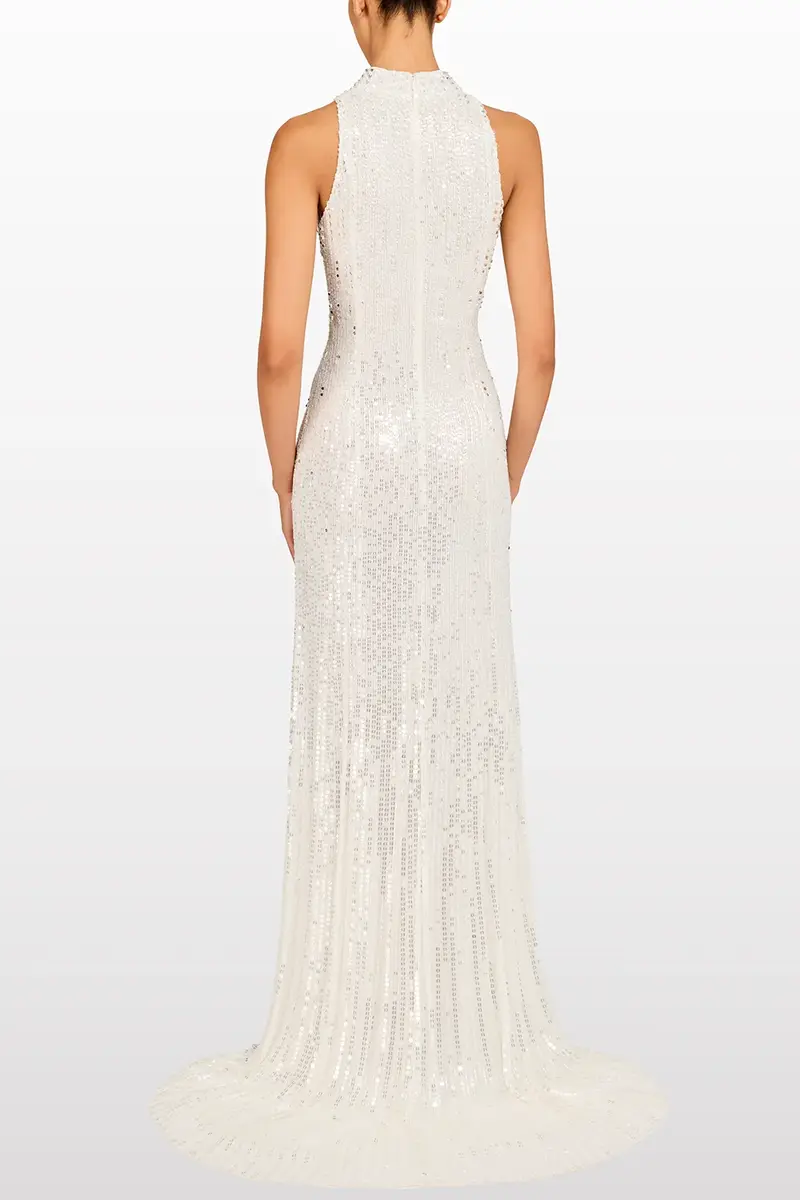 Jenny Packham Benue Sequin Beaded Gown | Thumbnail 4