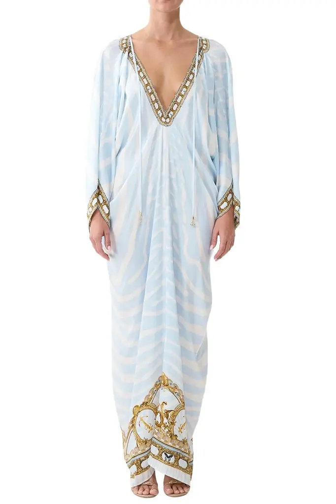 Camilla Draped Kaftan Maxi Dress