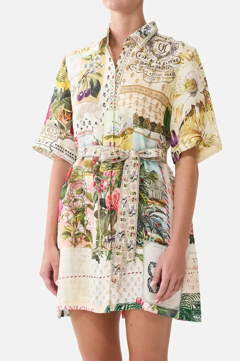Camilla Belted Shirt Mini Dress | Thumbnail 2