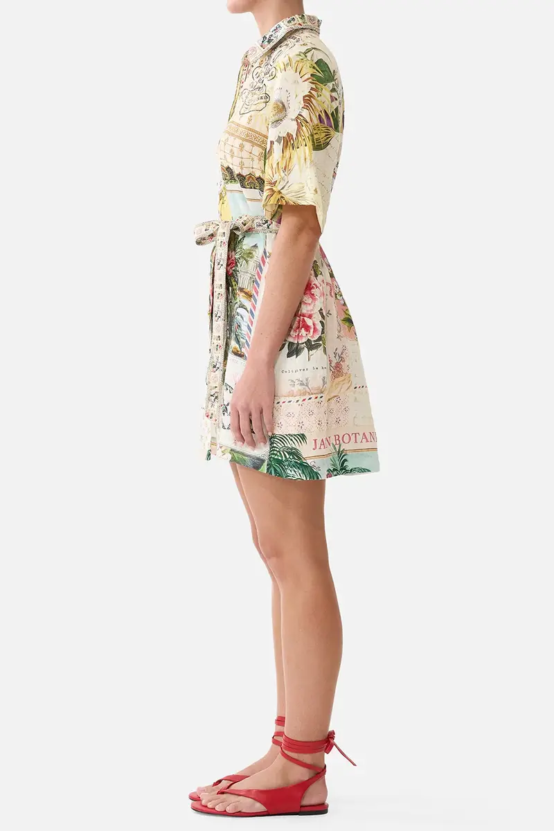 Camilla Belted Shirt Mini Dress | Thumbnail 3