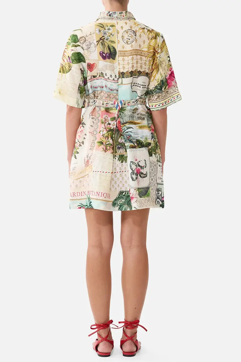 Camilla Belted Shirt Mini Dress | Thumbnail 4