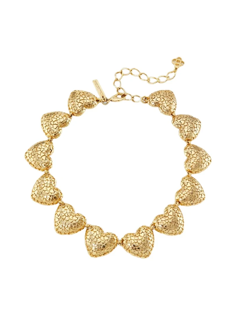 Women's Heart Clusters Goldtone Necklace Women's Heart Clusters Goldtone Necklace