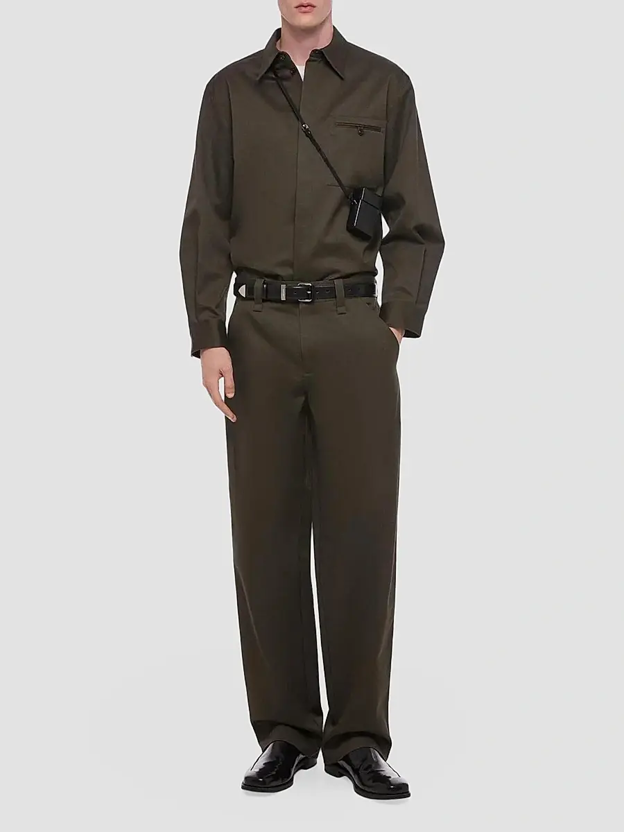 Helmut Lang Men's Cotton Twill Relaxed-Fit Chino Pants | Thumbnail 2 Helmut Lang Men's Cotton Twill Relaxed-Fit Chino Pants | Thumbnail 2