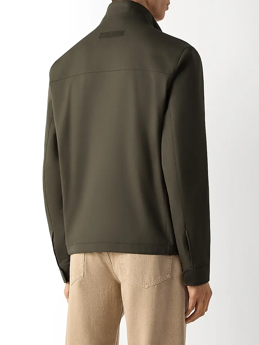 Zegna Men's Microfiber Motorin 100CC Blouson Jacket | Thumbnail 4 Zegna Men's Microfiber Motorin 100CC Blouson Jacket | Thumbnail 4