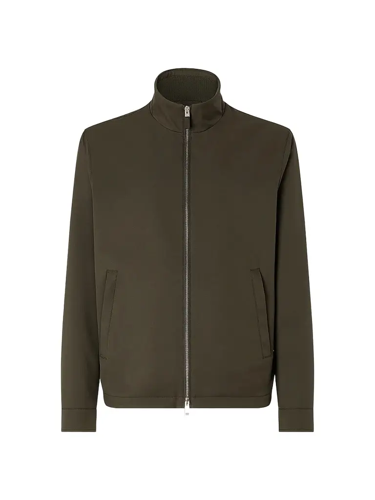 Zegna Men's Microfiber Motorin 100CC Blouson Jacket