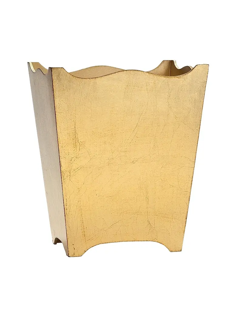 Labrazel Classico Gold Leaf Waste Basket