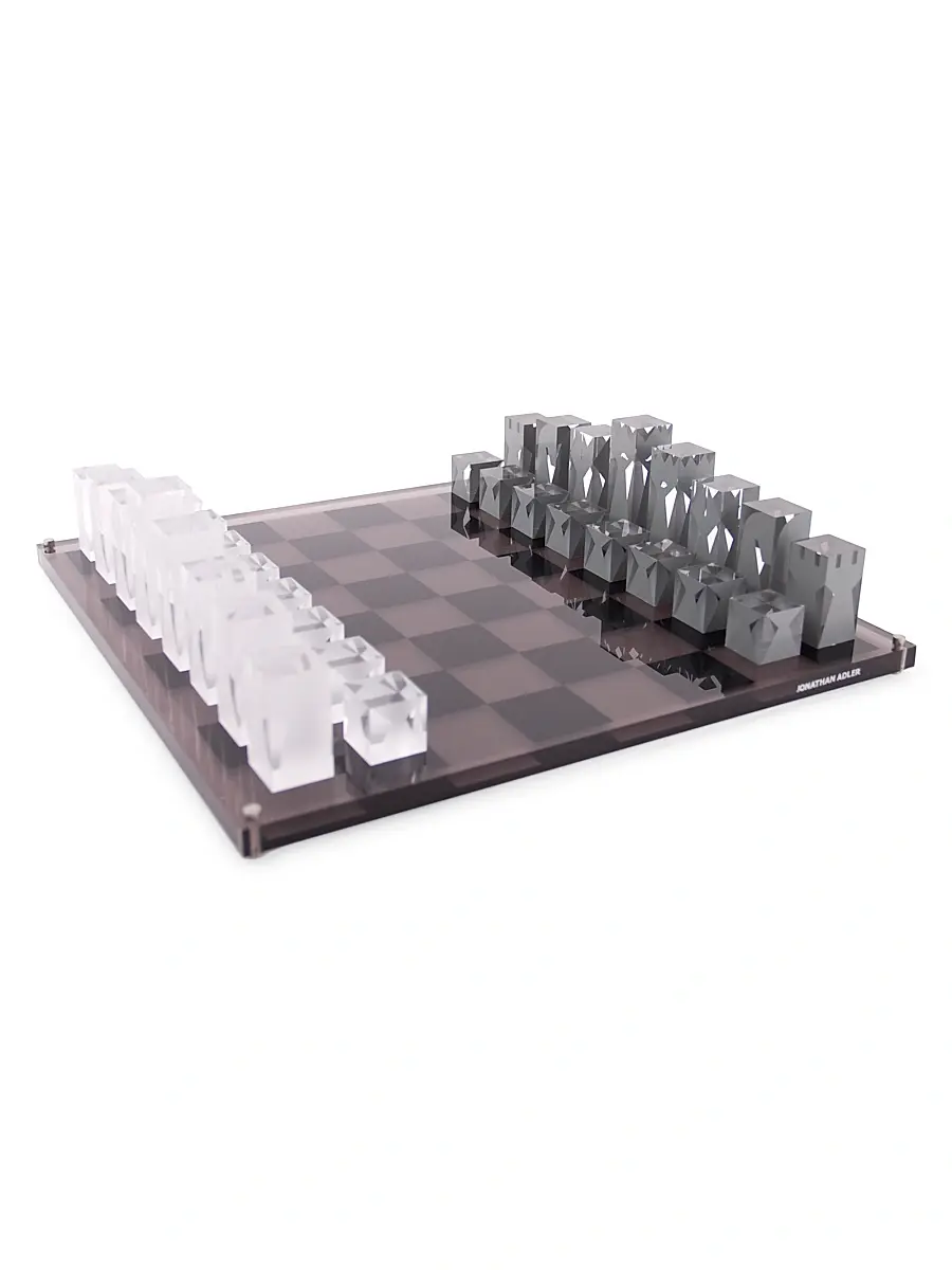 Jonathan Adler Acrylic Chess Set | Thumbnail 3