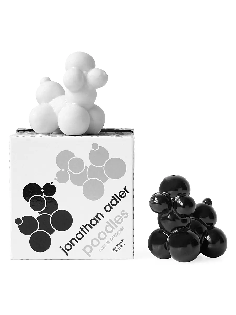 Jonathan Adler Poodle Salt & Pepper Shakers - Black | Thumbnail 2 Jonathan Adler Poodle Salt & Pepper Shakers - Black | Thumbnail 2