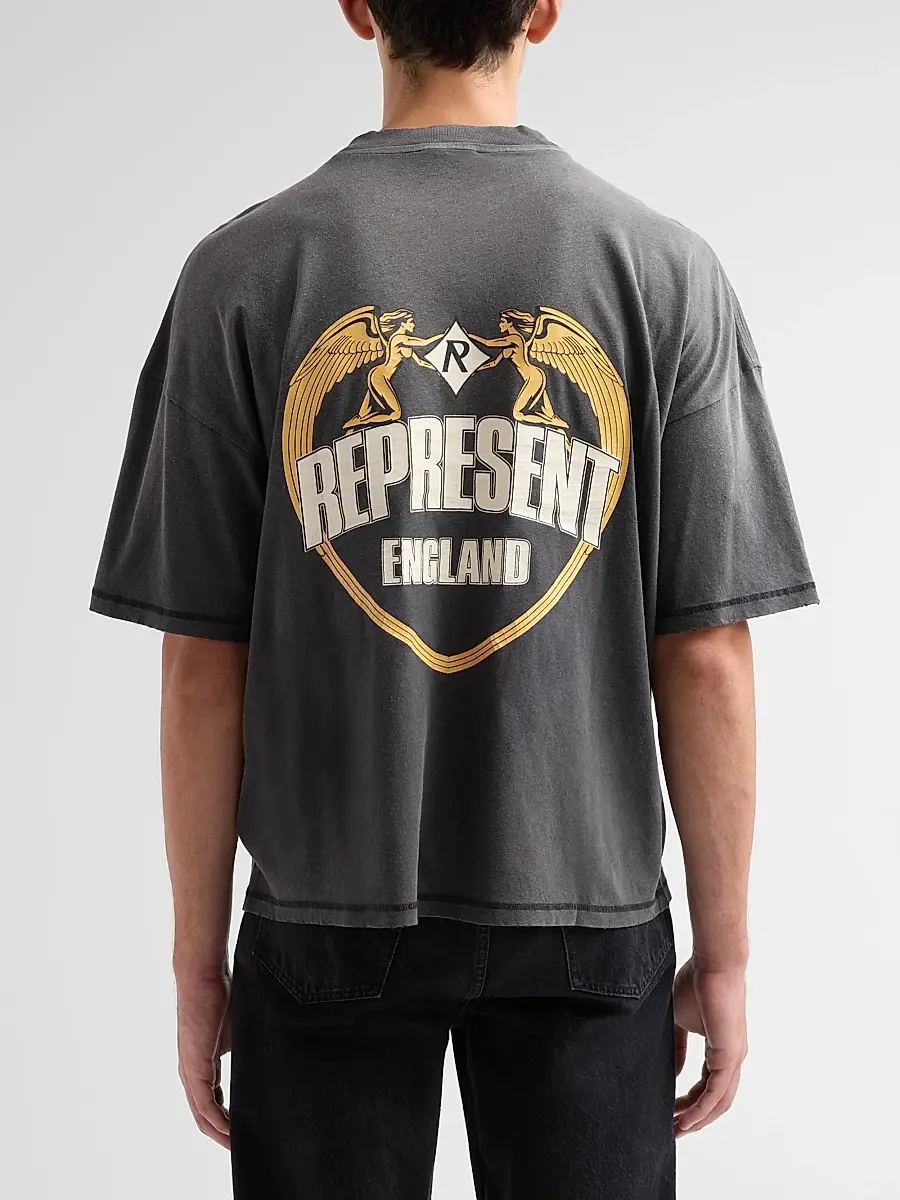 Represent Men's Legacy Angel Border Logo T-Shirt | Thumbnail 3 Represent Men's Legacy Angel Border Logo T-Shirt | Thumbnail 3