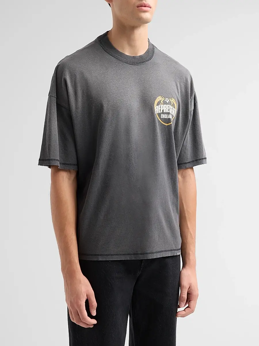 Represent Men's Legacy Angel Border Logo T-Shirt | Thumbnail 4 Represent Men's Legacy Angel Border Logo T-Shirt | Thumbnail 4