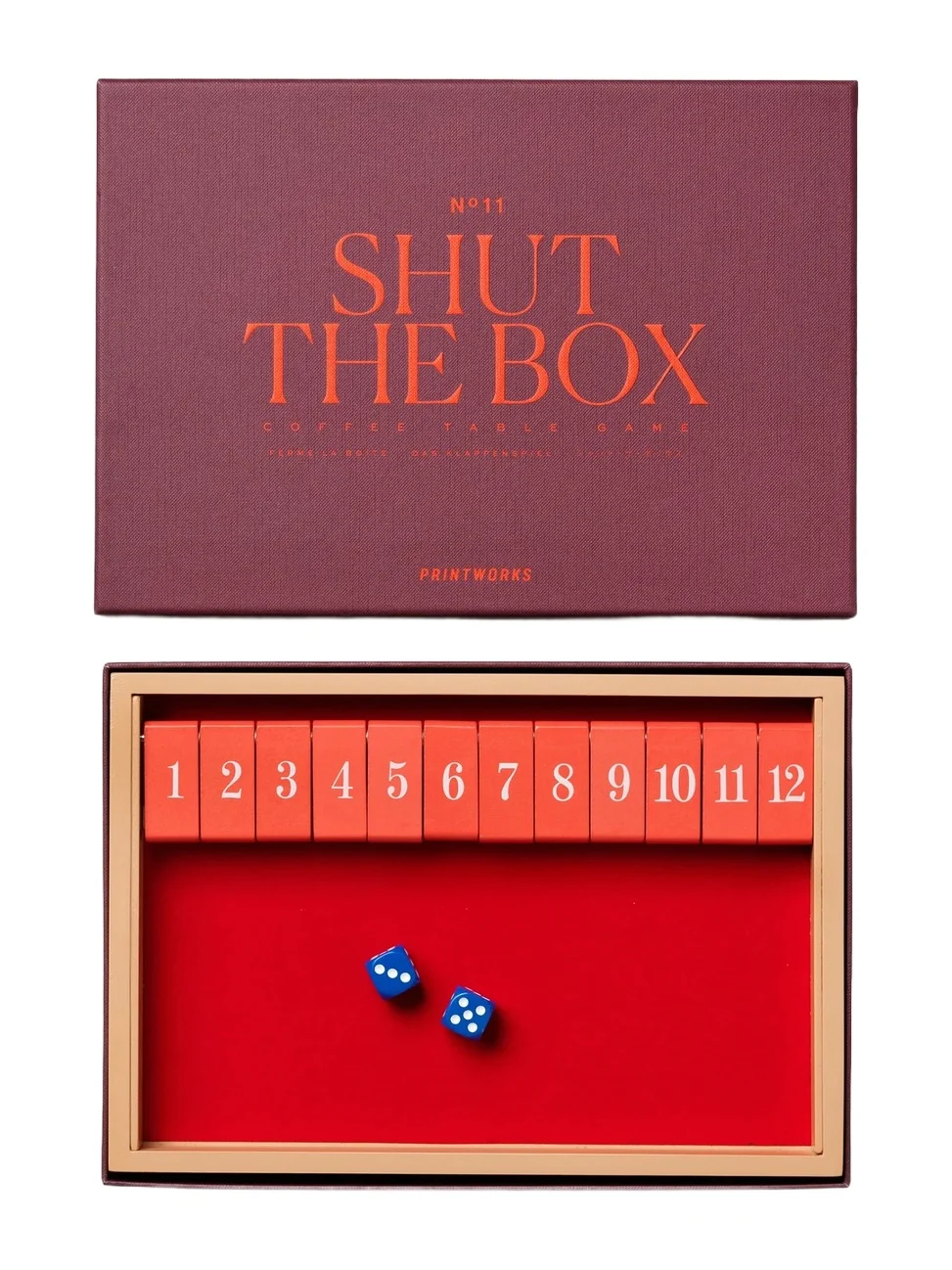 Printworks Classic Game Series Shut The Box Game Set