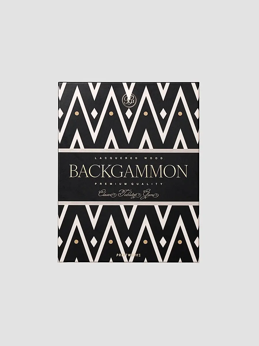 Printworks Geometric Lacquered Backgammon Set | Thumbnail 2 Printworks Geometric Lacquered Backgammon Set | Thumbnail 2