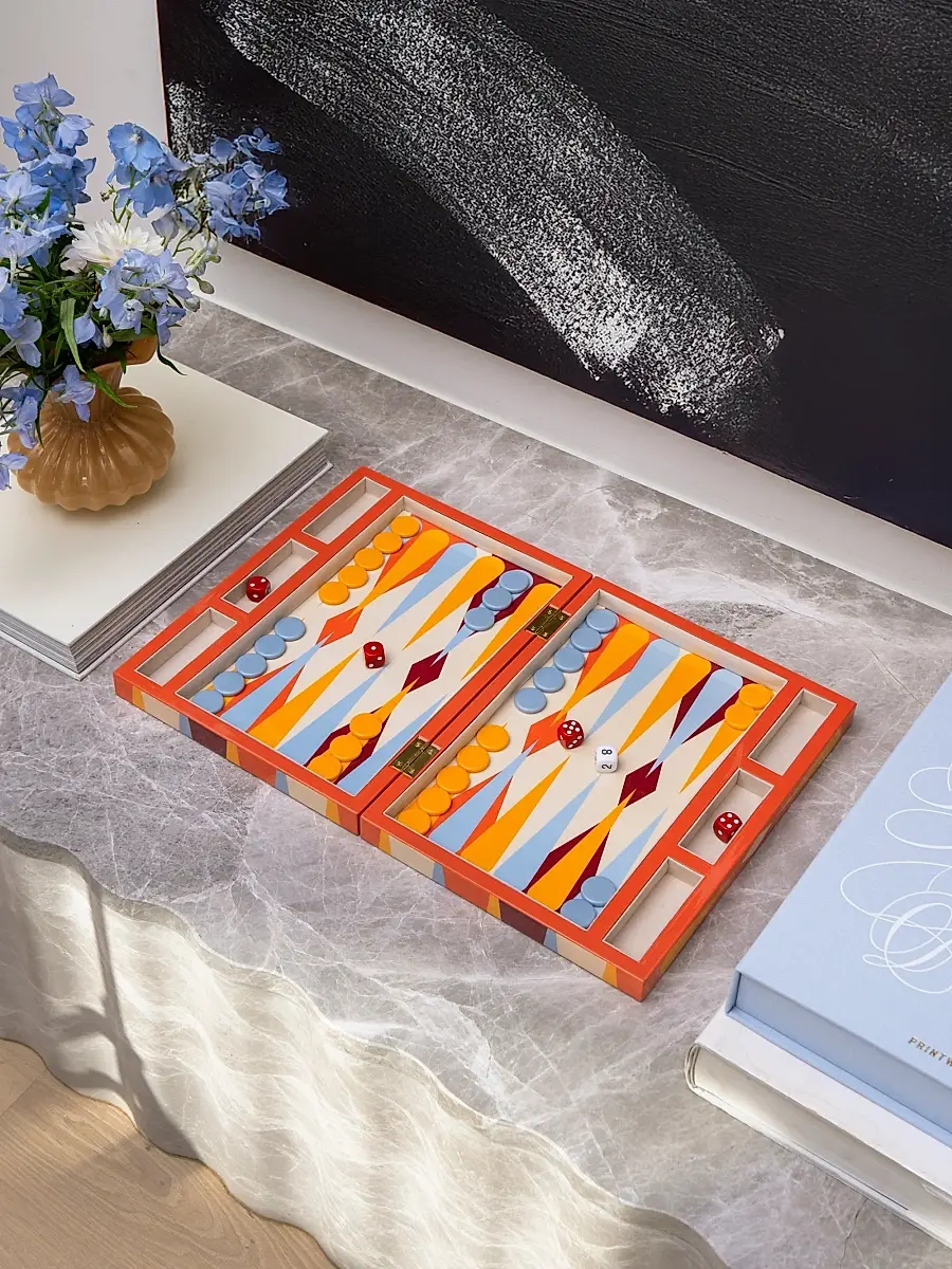 Printworks Geometric Lacquered Backgammon Set | Thumbnail 7