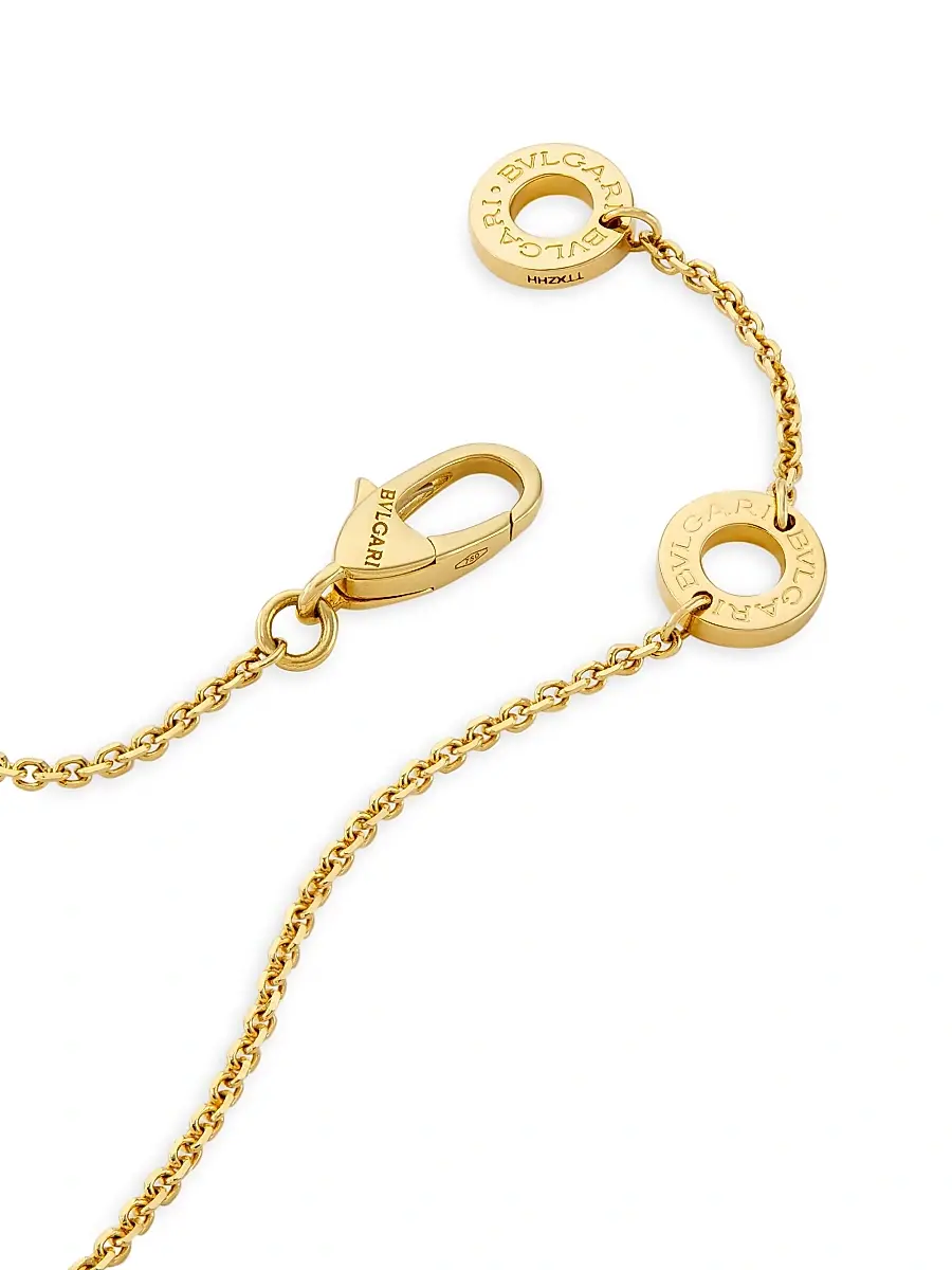 BVLGARI Women's Divas' Dream 18K Yellow Gold, Mother-Of-Pearl, & Diamond Pendant Necklace | Thumbnail 3