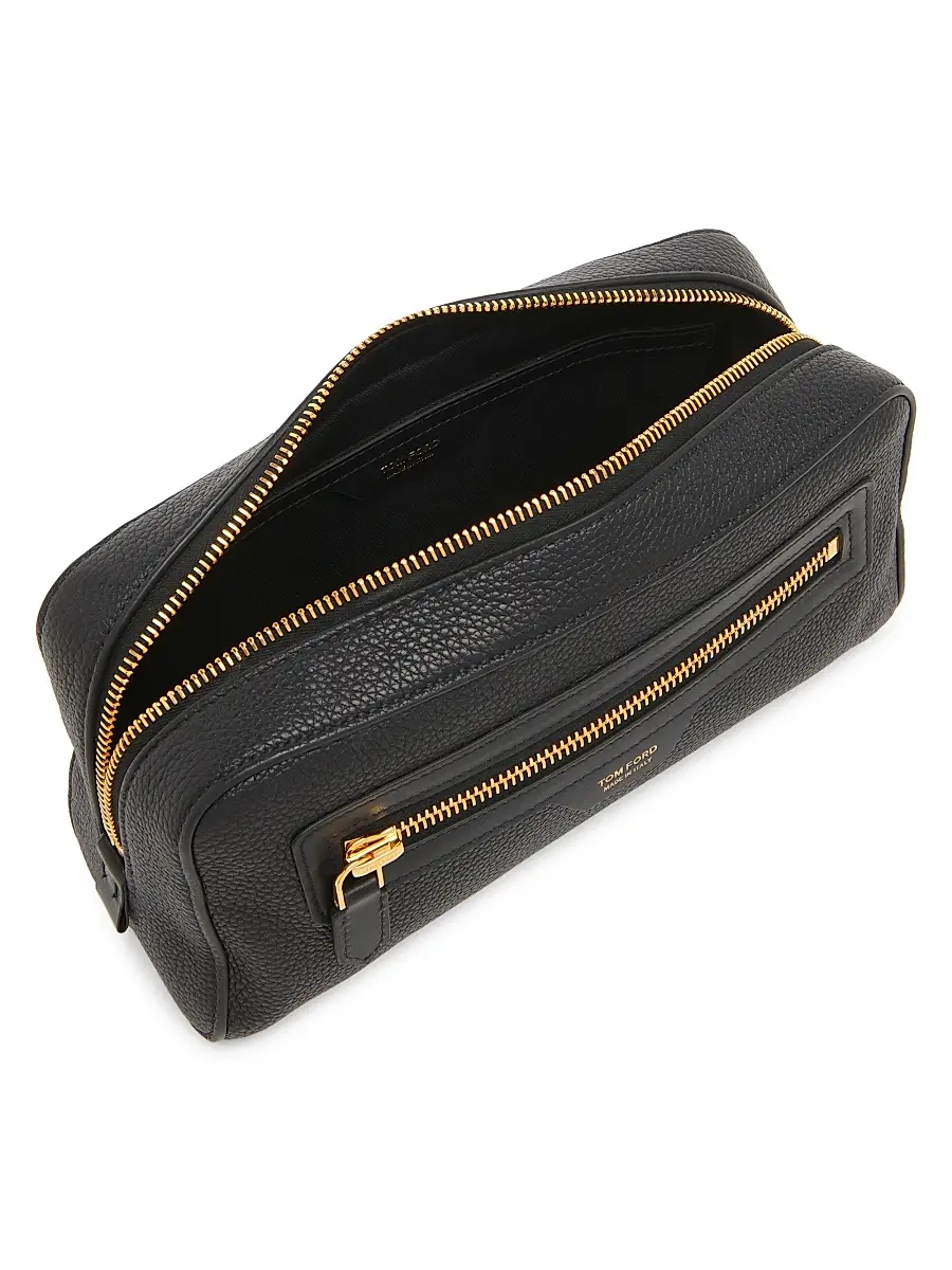 Tom Ford Unisex Soft Grain Leather Smart Toiletry Case | Thumbnail 3