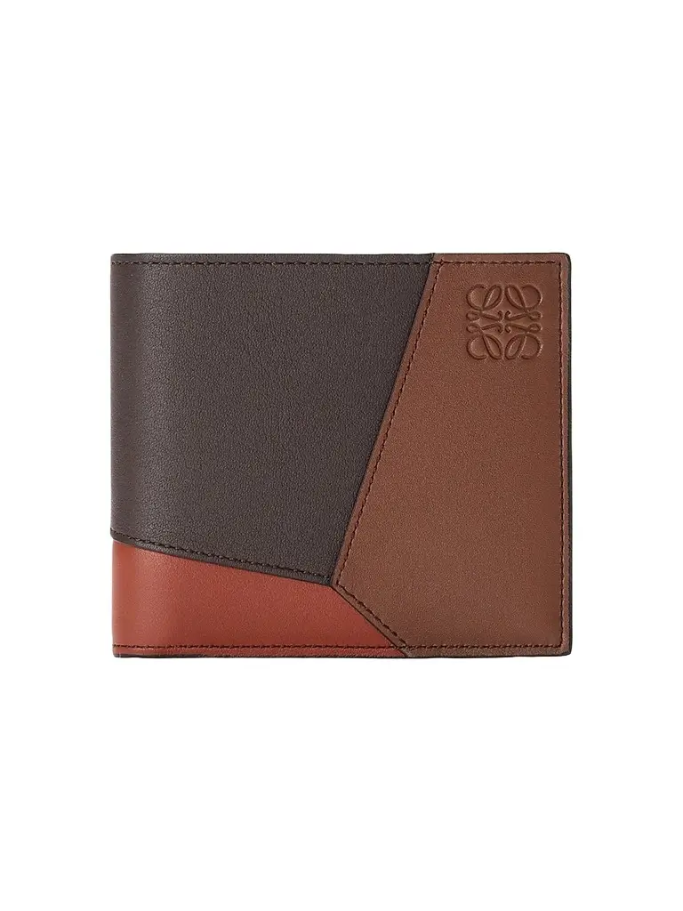 Loewe Men's Puzzle Edge Colorblocked Leather Card Case