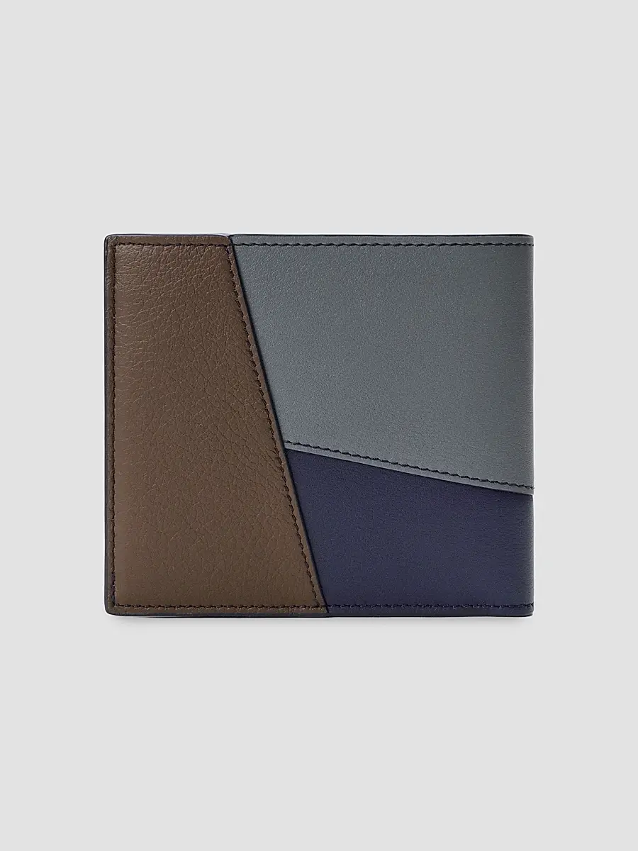 Loewe Men's Puzzle Edge Colorblocked Leather Bifold Wallet | Thumbnail 2 Loewe Men's Puzzle Edge Colorblocked Leather Bifold Wallet | Thumbnail 2
