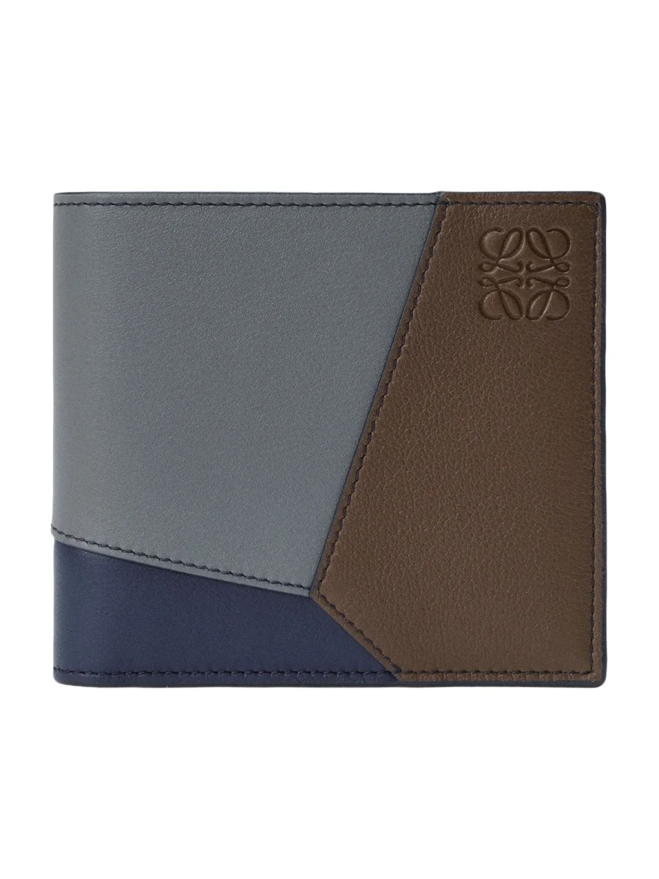 Loewe Men's Puzzle Edge Colorblocked Leather Bifold Wallet
