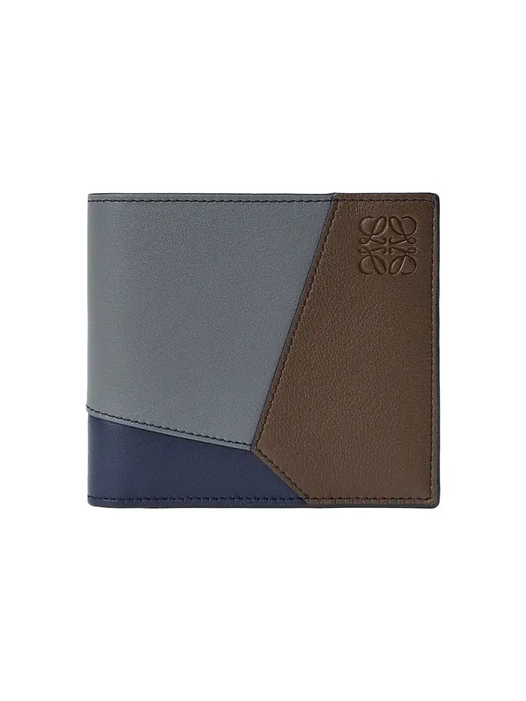 Loewe Men's Puzzle Edge Colorblocked Leather Bifold Wallet