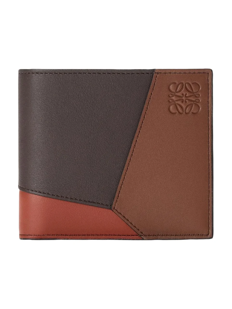 Loewe Men's Puzzle Edge Colorblocked Leather Bifold Wallet