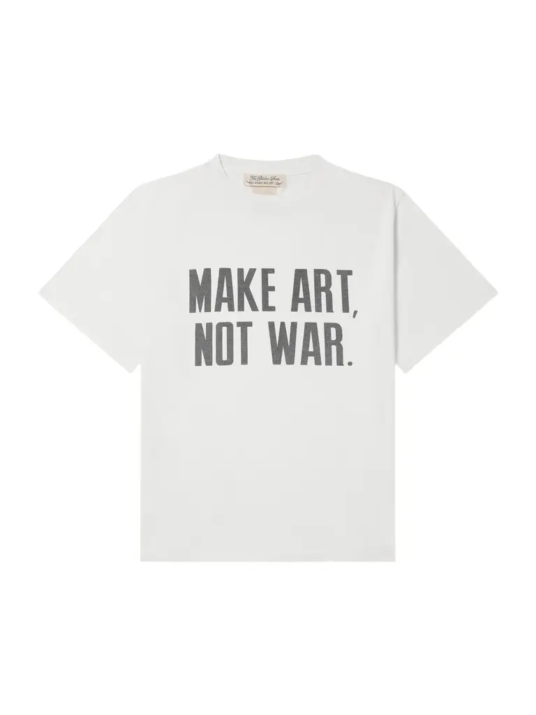Make Art, Not War Printed Cotton-Jersey T-Shirt - Men Make Art, Not War Printed Cotton-Jersey T-Shirt - Men