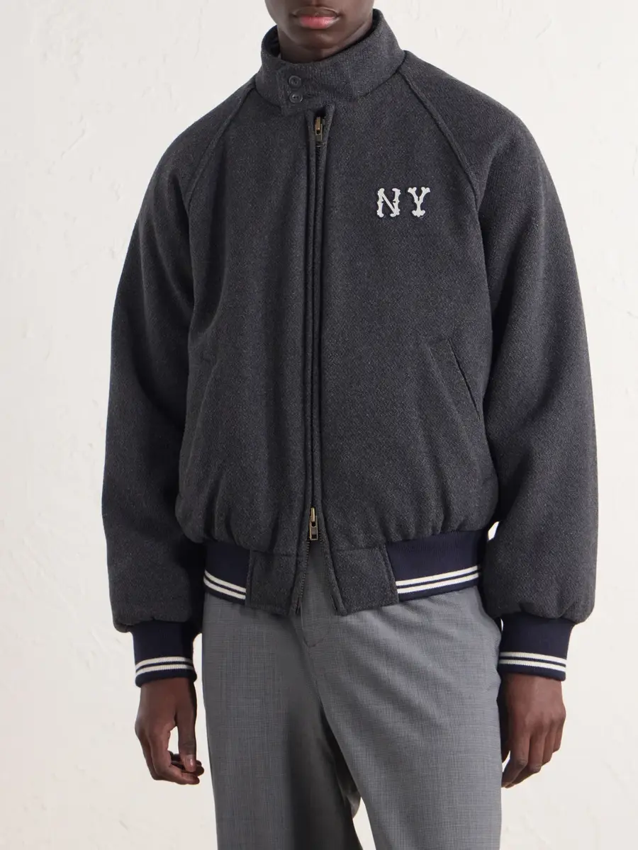 Aimé Leon Dore Ny Highlanders Logo-Embroidered Wool-Blend Varsity Jacket - Men | Thumbnail 3 Aimé Leon Dore Ny Highlanders Logo-Embroidered Wool-Blend Varsity Jacket - Men | Thumbnail 3
