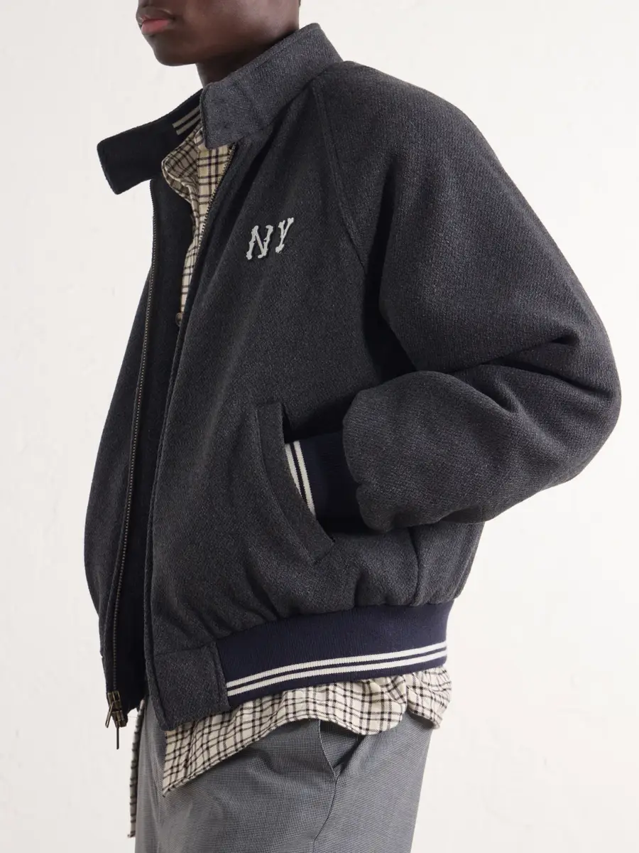 Aimé Leon Dore Ny Highlanders Logo-Embroidered Wool-Blend Varsity Jacket - Men | Thumbnail 5 Aimé Leon Dore Ny Highlanders Logo-Embroidered Wool-Blend Varsity Jacket - Men | Thumbnail 5