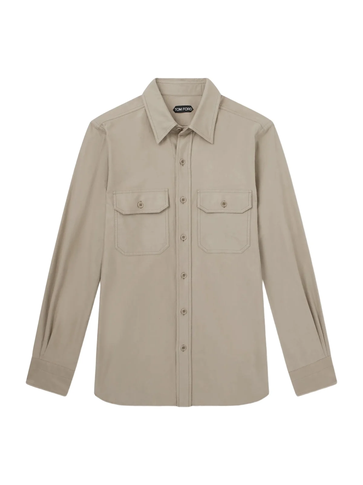 Garment-Dyed Cotton-Moleskin Shirt - Men