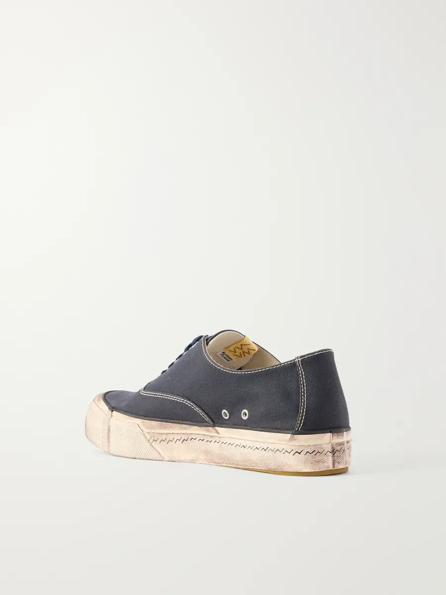 Visvim Logan Distressed Canvas Sneakers - Men | Thumbnail 4 Visvim Logan Distressed Canvas Sneakers - Men | Thumbnail 4