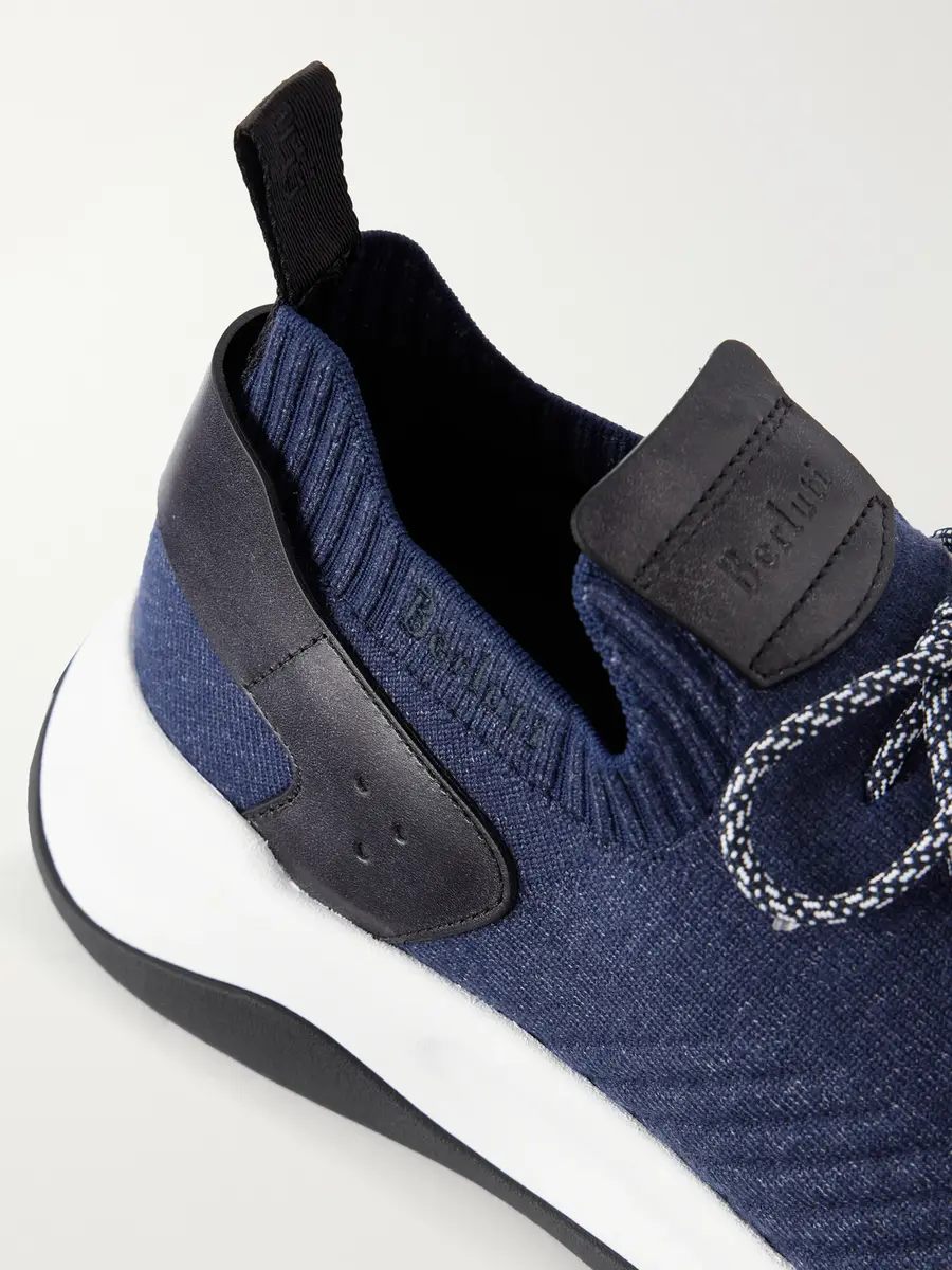 Berluti Shadow Leather-Trimmed Mesh Sneakers - Men | Thumbnail 5 Berluti Shadow Leather-Trimmed Mesh Sneakers - Men | Thumbnail 5
