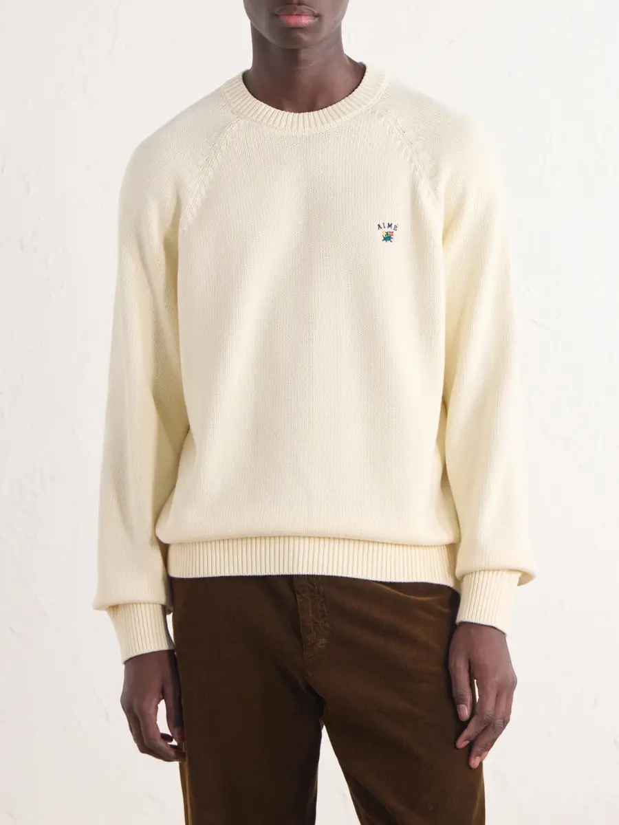 Aimé Leon Dore Logo-Embroidered Cotton Sweater - Men | Thumbnail 3 Aimé Leon Dore Logo-Embroidered Cotton Sweater - Men | Thumbnail 3