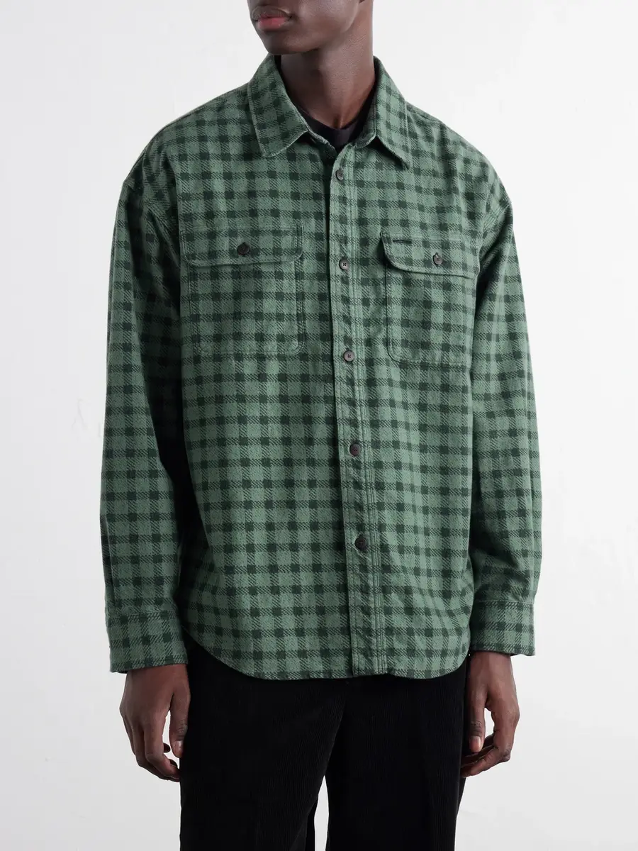 Visvim Langer Checked Brushed Cotton-Canvas Shirt - Men | Thumbnail 3 Visvim Langer Checked Brushed Cotton-Canvas Shirt - Men | Thumbnail 3