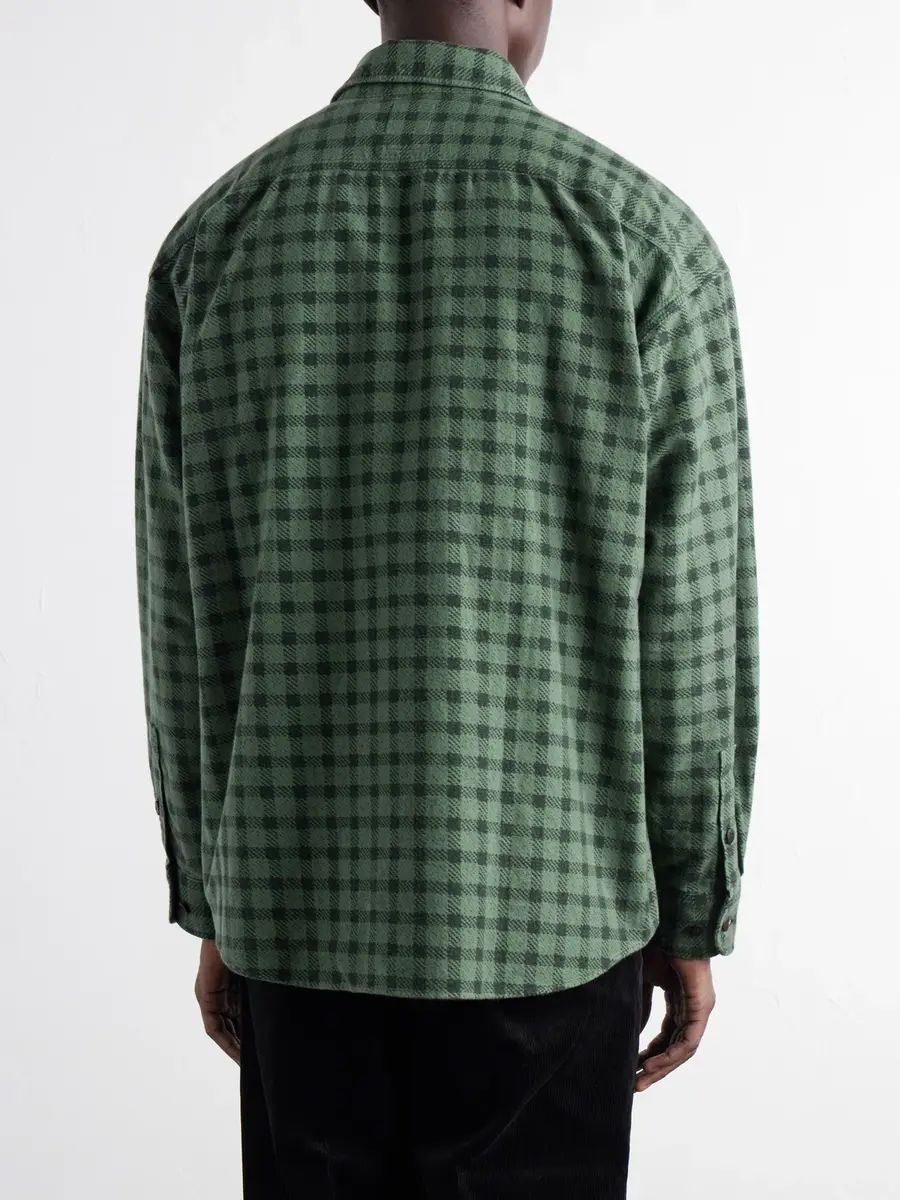 Visvim Langer Checked Brushed Cotton-Canvas Shirt - Men | Thumbnail 4 Visvim Langer Checked Brushed Cotton-Canvas Shirt - Men | Thumbnail 4