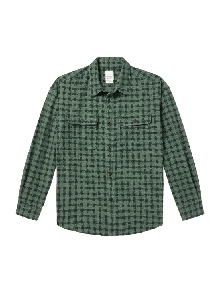 Visvim Langer Checked Brushed Cotton-Canvas Shirt - Men