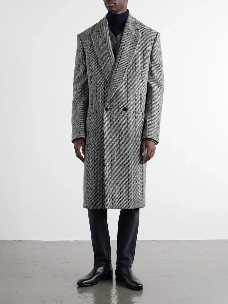 Zegna Trofeo Selection Double-Breasted Pinstriped Wool Coat - Men | Thumbnail 3 Zegna Trofeo Selection Double-Breasted Pinstriped Wool Coat - Men | Thumbnail 3