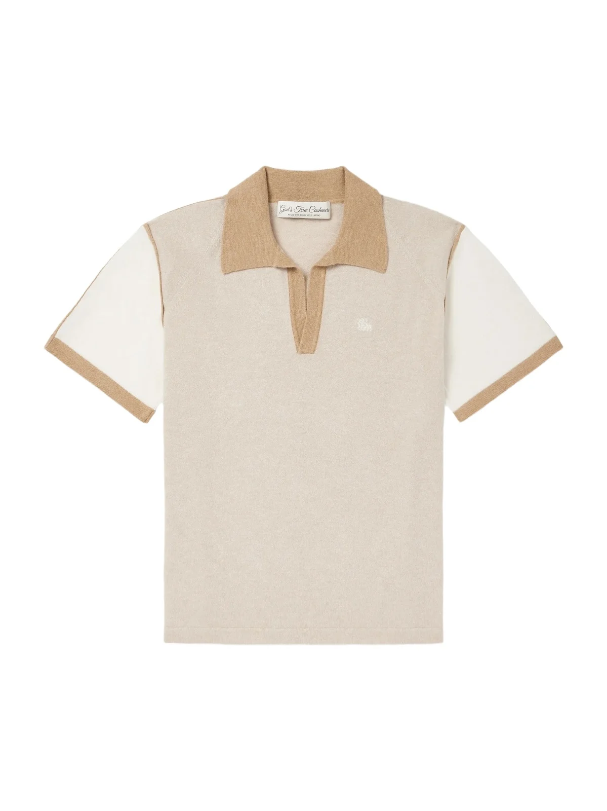 God’s True Cashmere Logo-Embroidered Cashmere Polo Shirt - Men