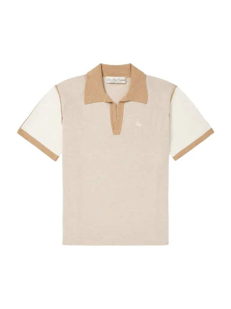 God’s True Cashmere Logo-Embroidered Cashmere Polo Shirt - Men