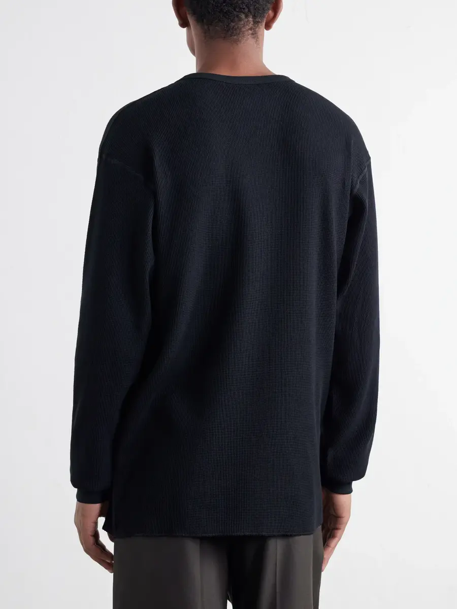 SAINT Mxxxxxx Tharmal Logo-Embroidered Waffle-Knit Cotton T-Shirt - Men | Thumbnail 4 SAINT Mxxxxxx Tharmal Logo-Embroidered Waffle-Knit Cotton T-Shirt - Men | Thumbnail 4