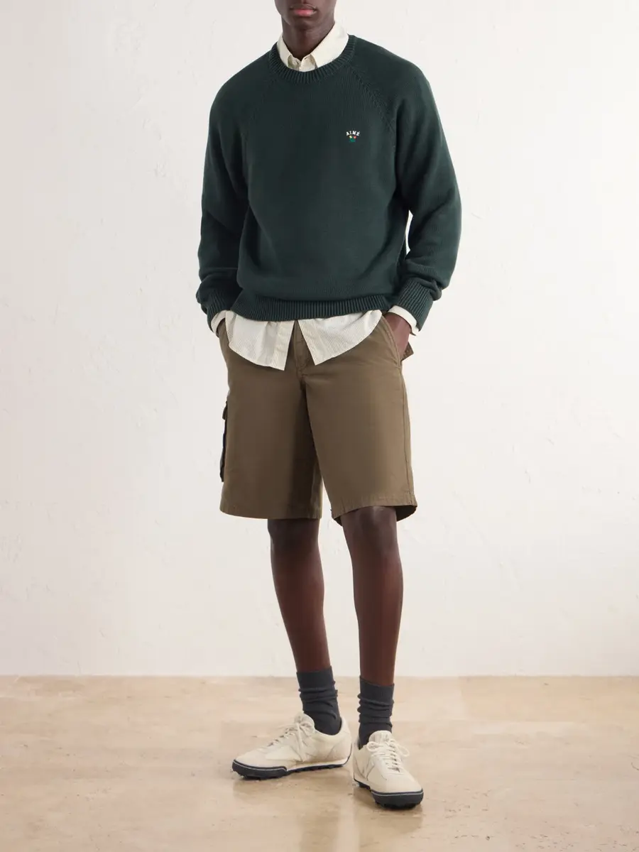 Aimé Leon Dore Logo-Embroidered Cotton Sweater - Men | Thumbnail 2