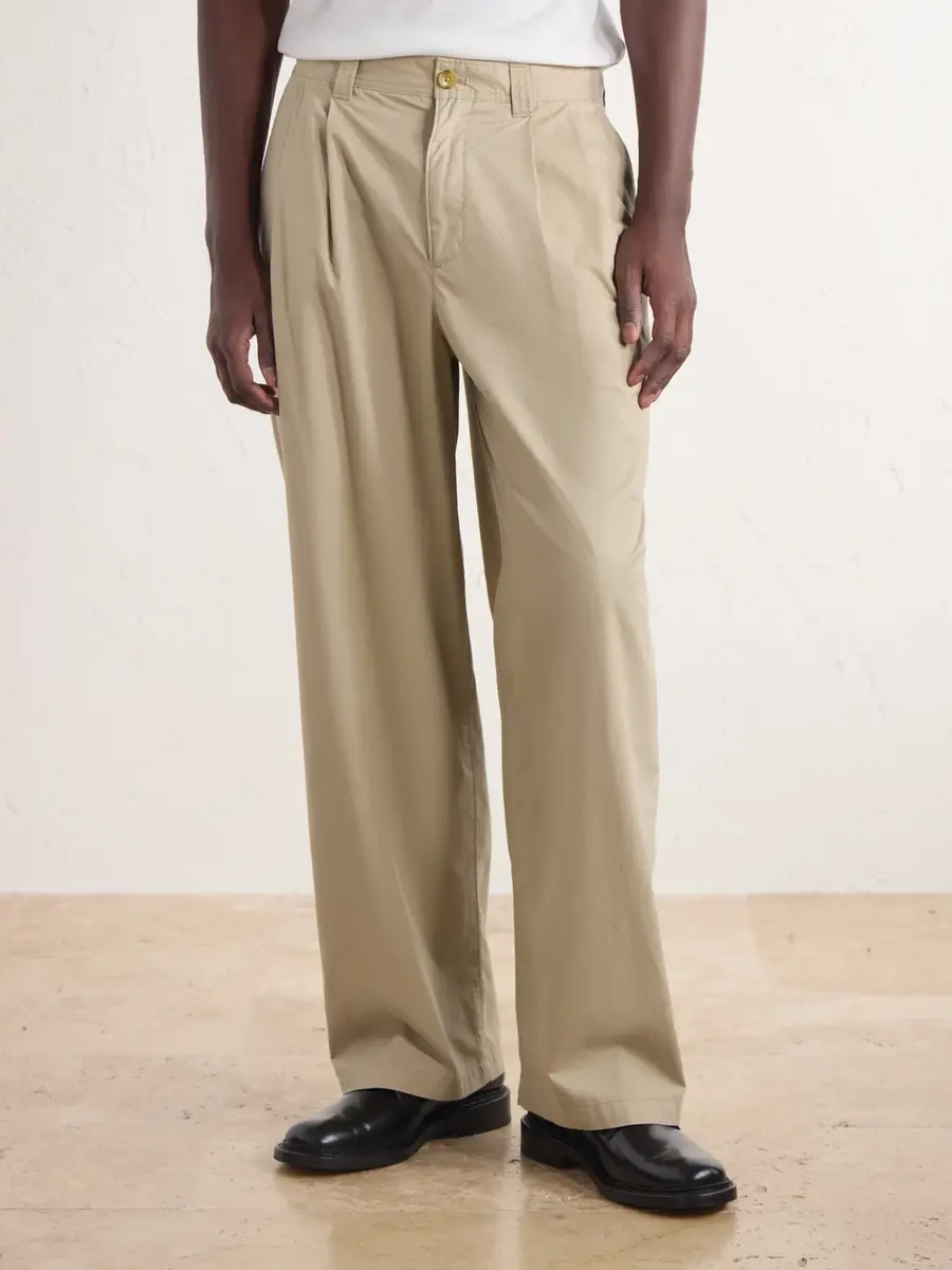 Aimé Leon Dore Straight-Leg Pleated Cotton Trousers - Men | Thumbnail 3 Aimé Leon Dore Straight-Leg Pleated Cotton Trousers - Men | Thumbnail 3
