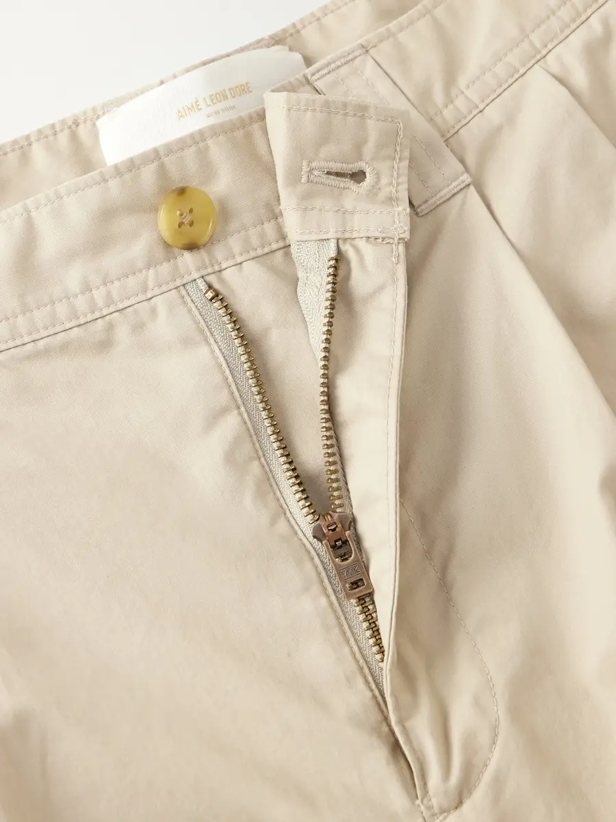 Aimé Leon Dore Straight-Leg Pleated Cotton Trousers - Men | Thumbnail 6 Aimé Leon Dore Straight-Leg Pleated Cotton Trousers - Men | Thumbnail 6