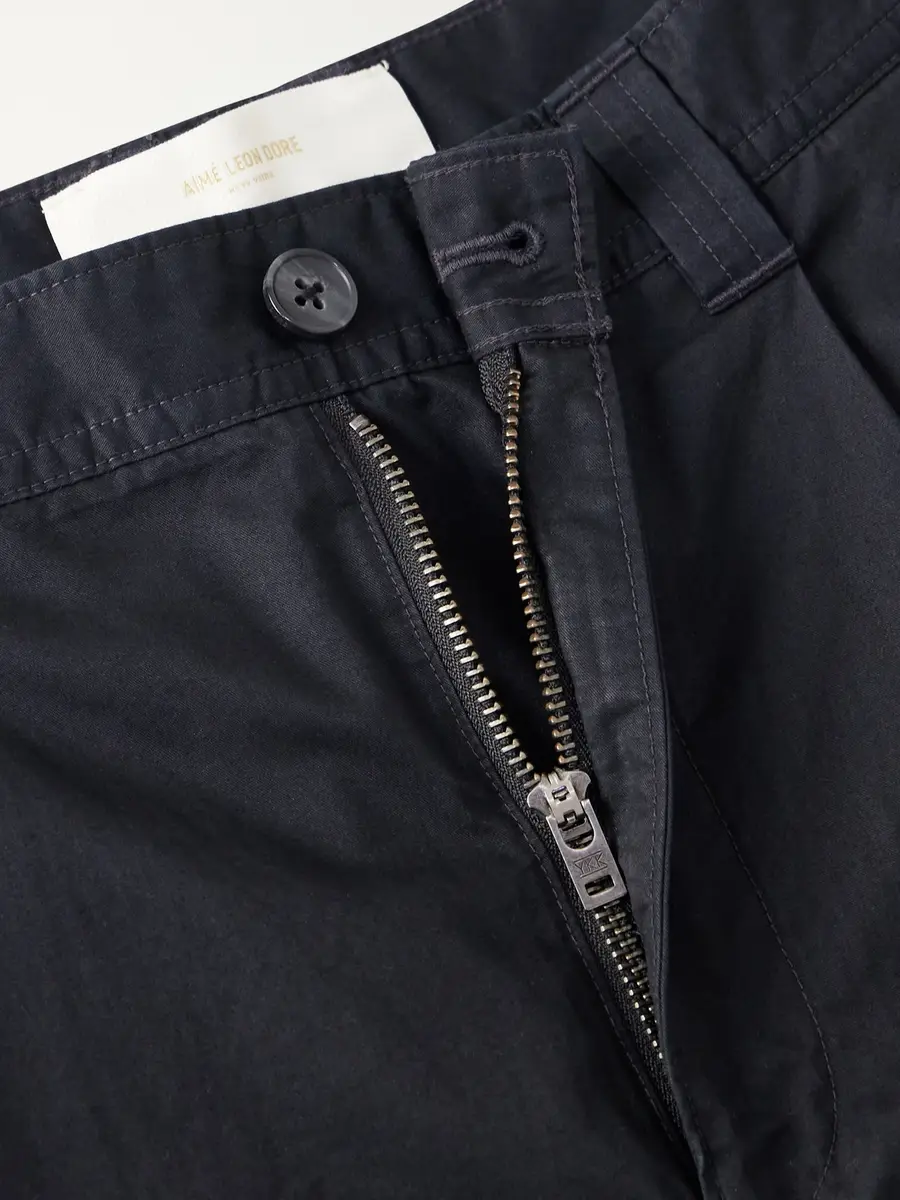 Aimé Leon Dore Straight-Leg Pleated Cotton Trousers - Men | Thumbnail 6 Aimé Leon Dore Straight-Leg Pleated Cotton Trousers - Men | Thumbnail 6