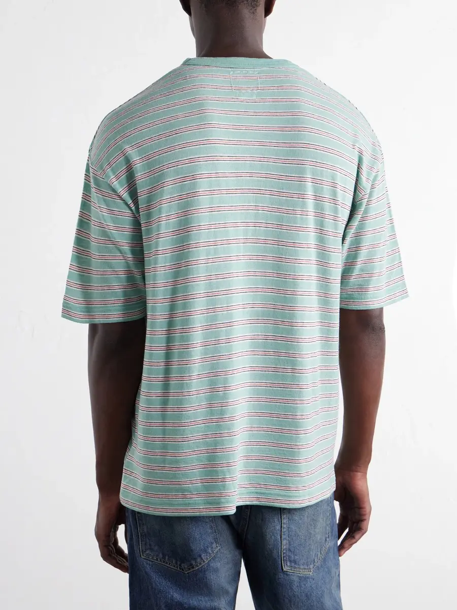 Visvim Jumbo Border Striped Wool and Cotton-Blend T-Shirt - Men | Thumbnail 4 Visvim Jumbo Border Striped Wool and Cotton-Blend T-Shirt - Men | Thumbnail 4