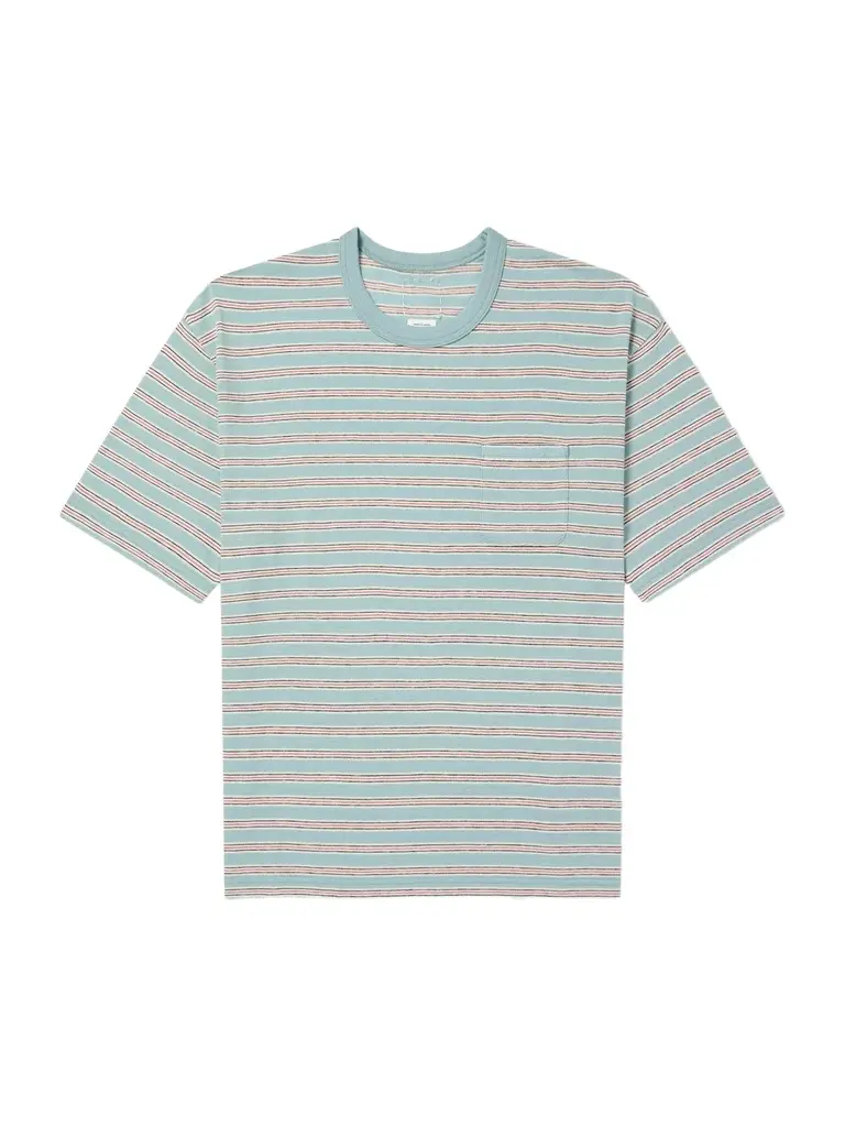 Visvim Jumbo Border Striped Wool and Cotton-Blend T-Shirt - Men