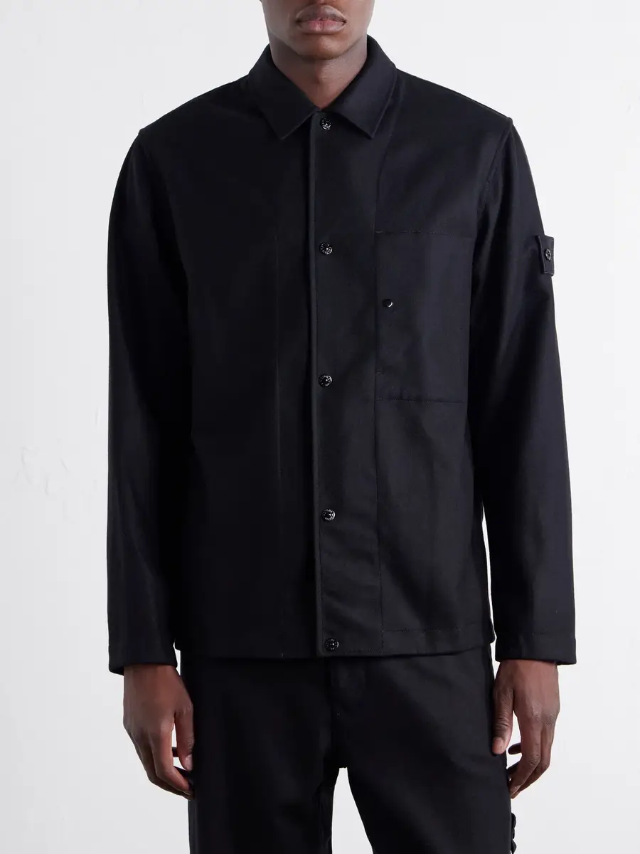 Stone Island STONE ISLAND GHOST Wool and Nylon Flannel Overshirt - Men | Thumbnail 3 Stone Island STONE ISLAND GHOST Wool and Nylon Flannel Overshirt - Men | Thumbnail 3