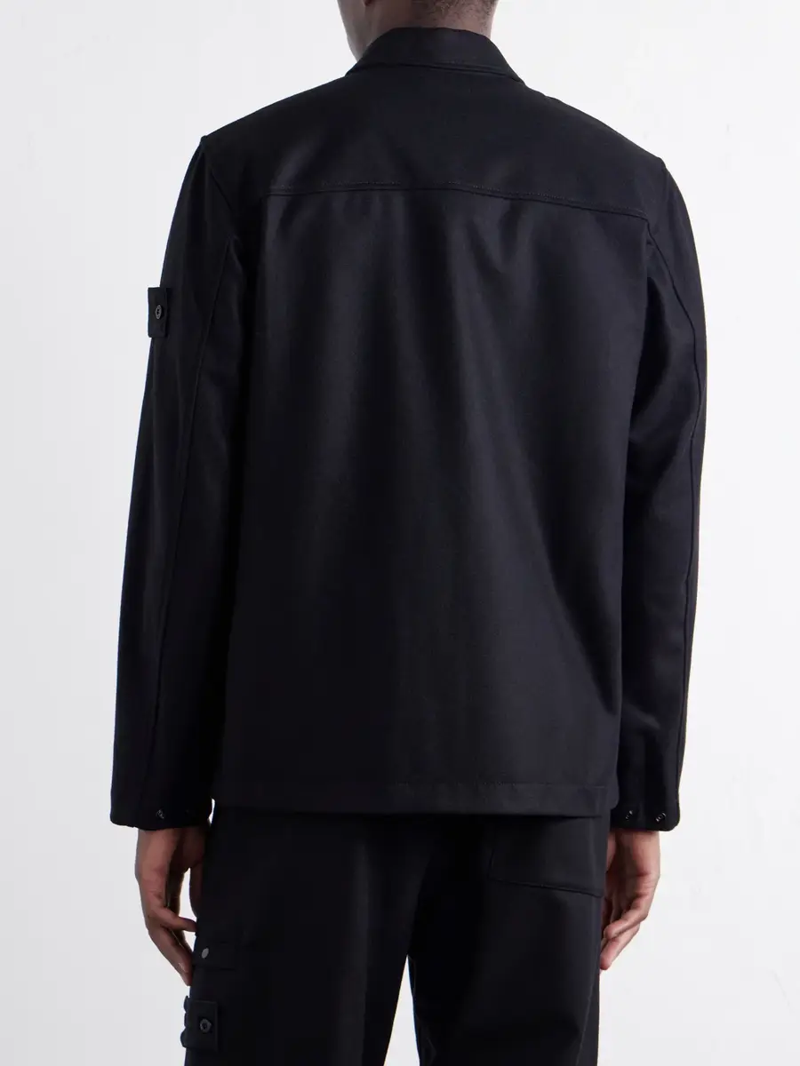 Stone Island STONE ISLAND GHOST Wool and Nylon Flannel Overshirt - Men | Thumbnail 4 Stone Island STONE ISLAND GHOST Wool and Nylon Flannel Overshirt - Men | Thumbnail 4