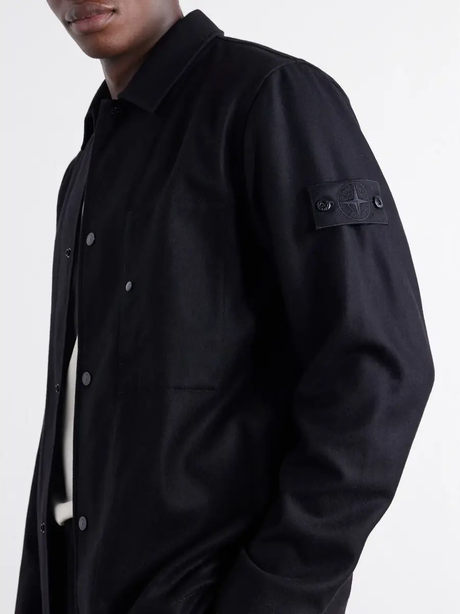 Stone Island STONE ISLAND GHOST Wool and Nylon Flannel Overshirt - Men | Thumbnail 5 Stone Island STONE ISLAND GHOST Wool and Nylon Flannel Overshirt - Men | Thumbnail 5