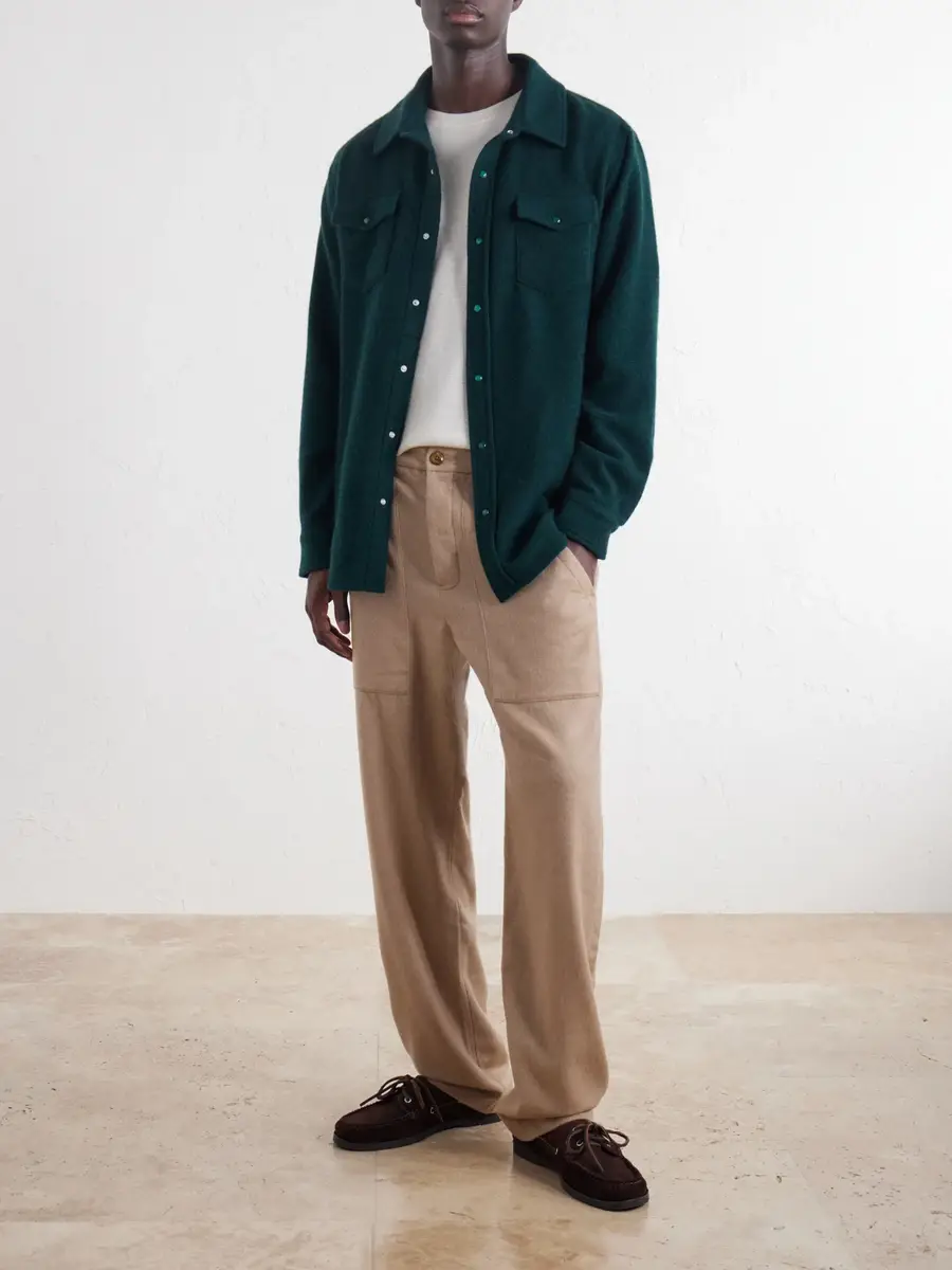 God’s True Cashmere Straight-Leg Cashmere-Canvas Trousers - Men | Thumbnail 2 God’s True Cashmere Straight-Leg Cashmere-Canvas Trousers - Men | Thumbnail 2