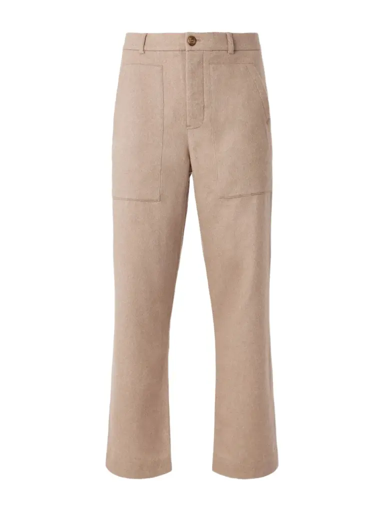 God’s True Cashmere Straight-Leg Cashmere-Canvas Trousers - Men